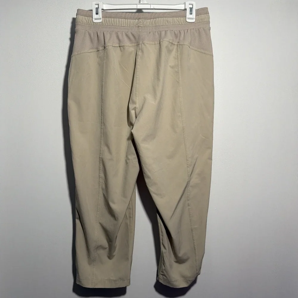 Apana Women's Beige Cargo Jogger Casual Stretch Pants Size Medium